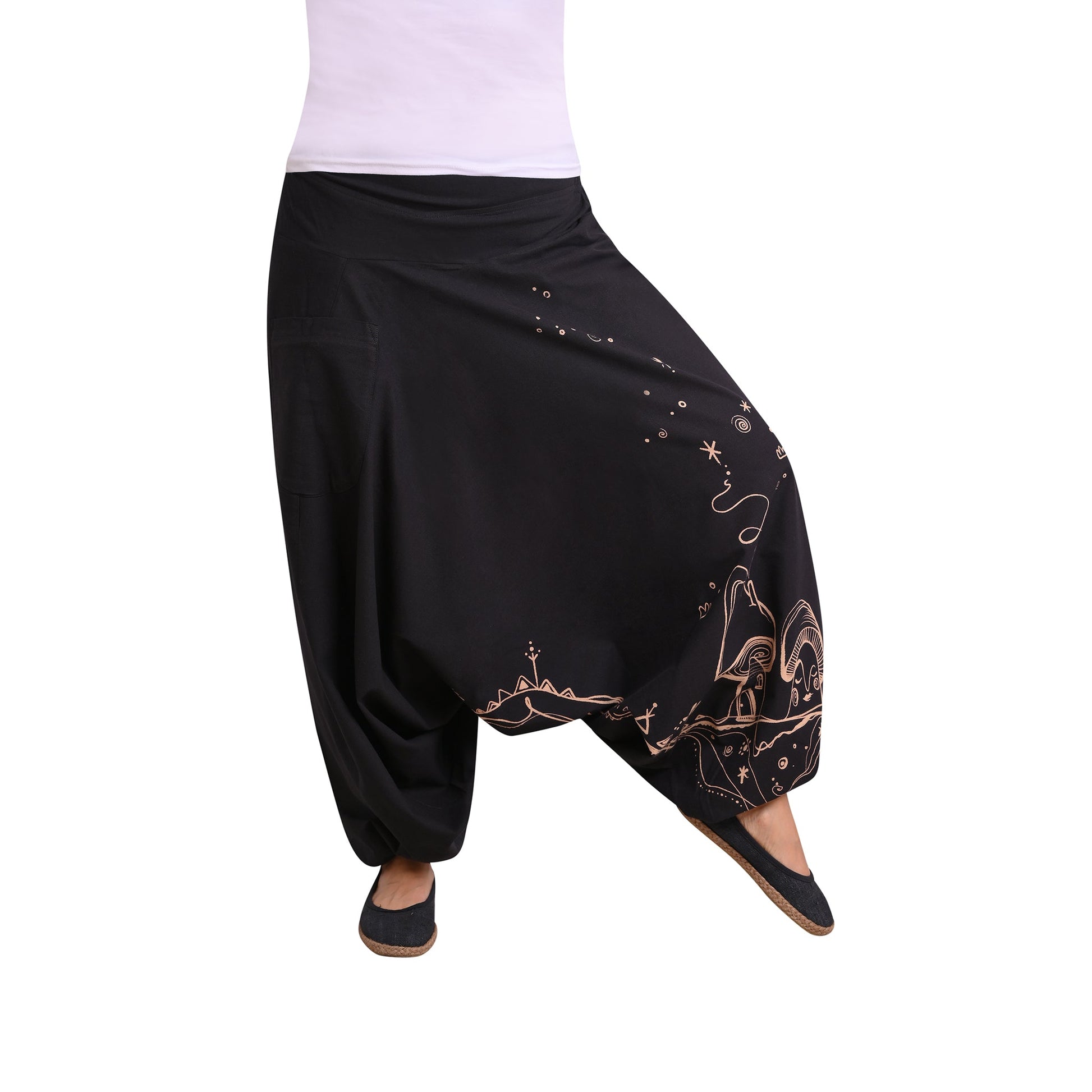 Aladinhose Fantasie Schwarz