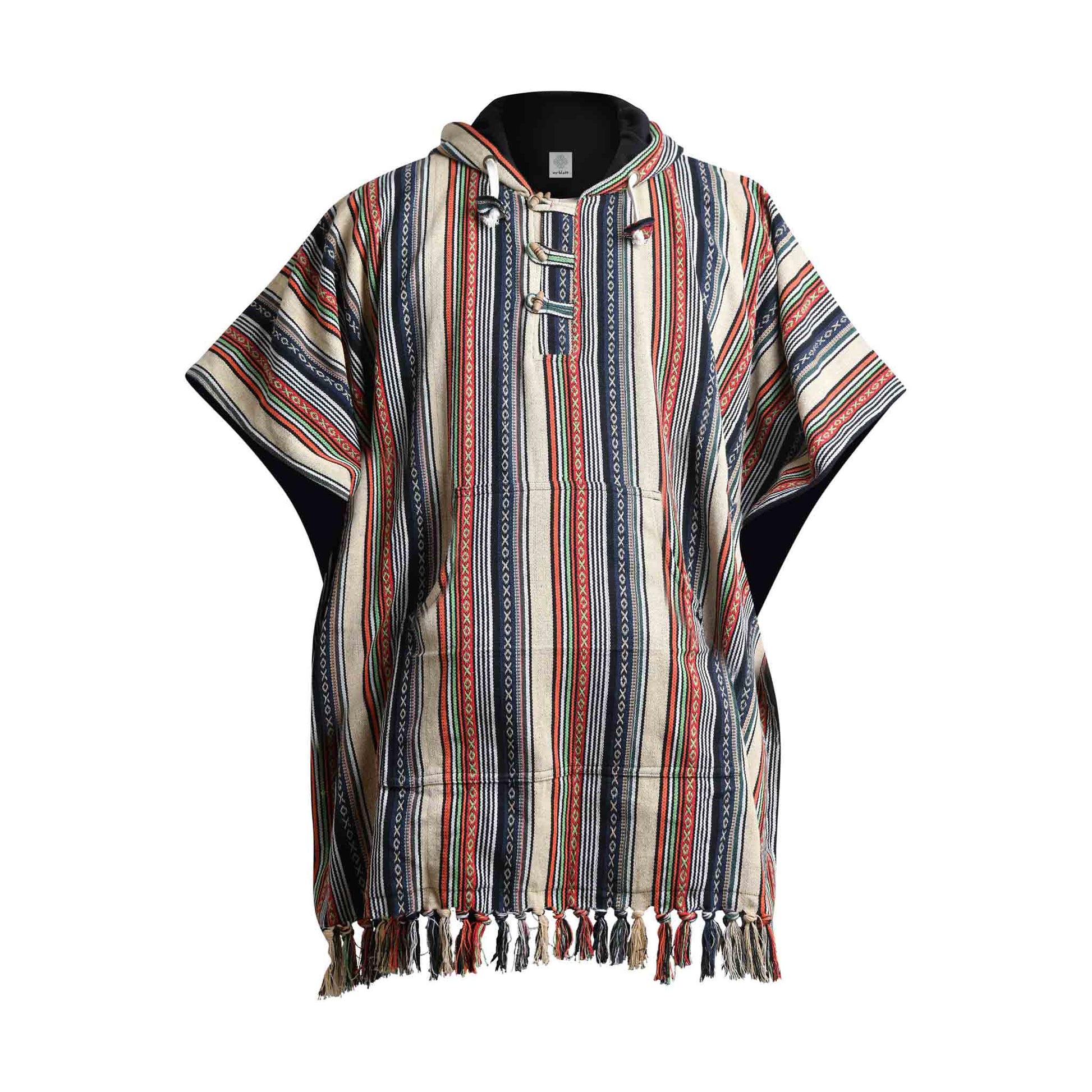 Hippie Wendeponcho Arriba Mehrfarbig