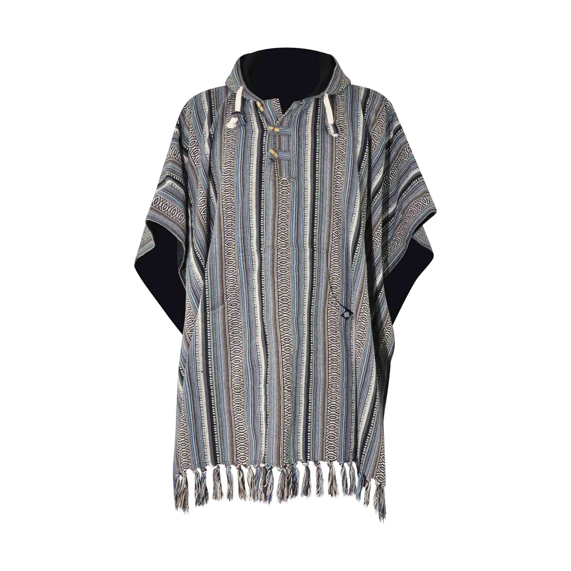 Hippie Wendeponcho Arriba Blau