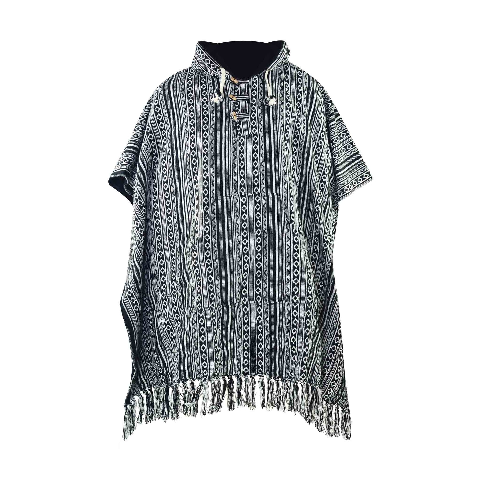 Hippie Wendeponcho Arriba Schwarz